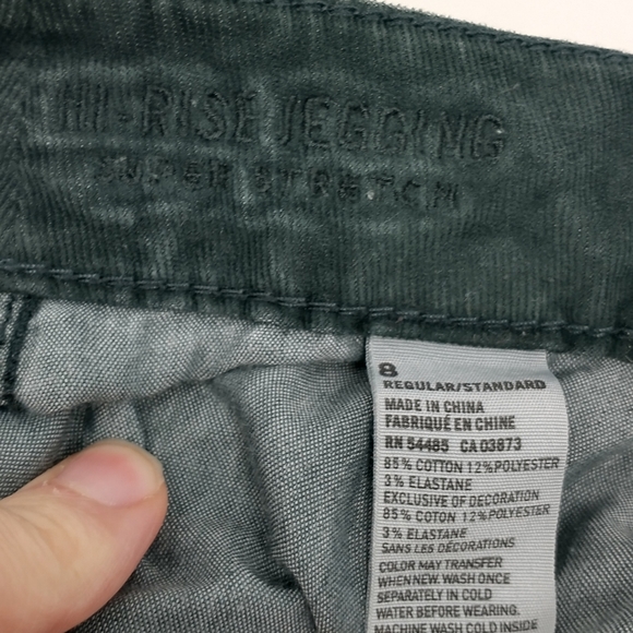 AEO Super Stretch Corduroy Hi Rise Jeggings Women’s Size 8 - Picture 7 of 9